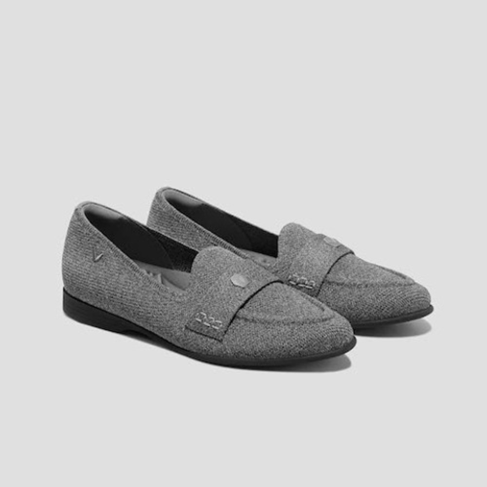 VIVAIA Eloise Rich Grey Knit Loafers | EU 41.5 / US 10